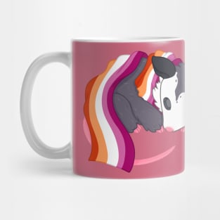 Lesbian Pride Possum Mug